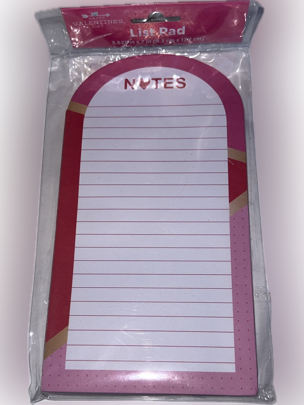 🔴New Happy Valentine’s Day Notes' Lined List Pad Office Home Holiday